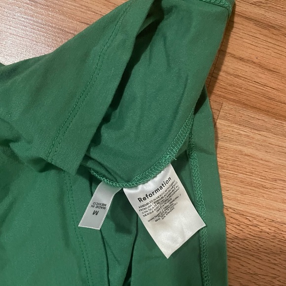 Reformation Jamen Knit Dress in Kelly Green Size M - Picture 2 of 4